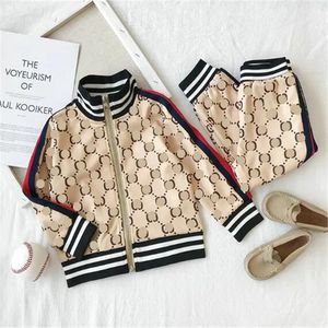 Luxury Kids Clothing Set Letters Print Tracksuits Fashion Boys Girls Jackets Coat +Pants 2st Suits Designer Chidlren Clothes