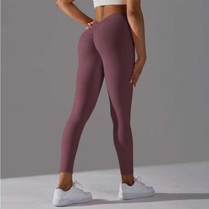 Kvinnor Gymträning Sömlös Yoga Pants Sportkläder Stretchy Hög midja Athletic träning Fitness Legings Activewear