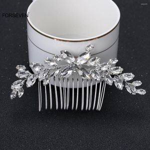 Grampos de cabelo pentes de noiva noiva acessórios de casamento bling grampos de cabelo de cristal mulheres meninas headbands ornamentos