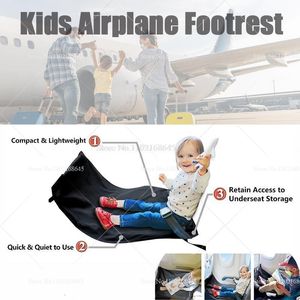 Hammocks dla dzieci odpoczynek stopy dla samolotu Podróż Noga Hamak dla dzieci siedzisko Extender Extender REST dla dzieci pedały pieszo odpoczynek hamak 230804