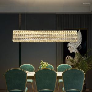 Lustres Luzes Led Arte Lustro Moderno Iluminação de Cristal Sala de Jantar Decoração para Casa Cozinha Villa Luminária Pendurada Luminárias Pendentes