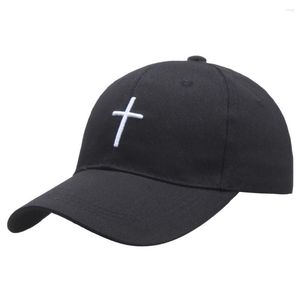 Bonés De Bola Masculino Feminino Moda Bordado Cruz Boné De Beisebol Algodão Snapback Pai Chapéu Osso Casqueta Casal Verão Rua Hip Hop Gorras