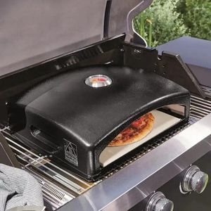 Elektroöfen Outdoor Multi-Fuel Gas Holzkohle Pellet Holzbefeuerter Pizzaofen mit Stein