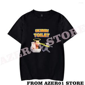 Erkek Tişörtleri Skibidi Tuvalet Oyunu Merch T-Shirt Baskı Yaz Erkekler/Kadınlar Sokak Giyim Tişört Gömlek Kısa Kollu Logo Tee