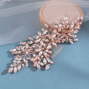 Braut Haar Seite Kamm Hochzeit Haar Zubehör Prinzessin Kristall Haarnadel Tiaras Charme Noiva Haar Schmuck Für Frauen Party Kopfbedeckungen