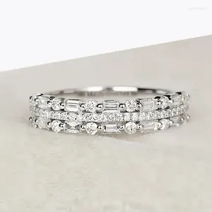 Обручальные кольца Caoshi модное предложение кольцо женское вечное украшение серебряного цвета ослепительно аксессуары для пальцев циркония стильная леди -группа