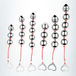 ANAL TOYS Metal Boncuklar İğne İşi Popo Tapası Paslanmaz Çelik Vajinal Toplar Prostat Masajı Samimi Mallar Seks Kadınlar 230804