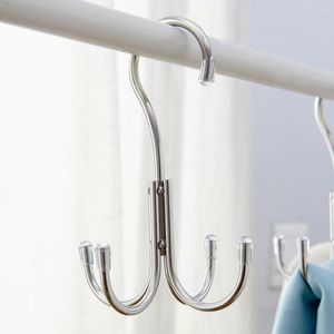 Hangers Scarf Hanger Lightweight Storage Hook Stable Structure Keep Tidy Practical 4-claw Design Closet Organizer