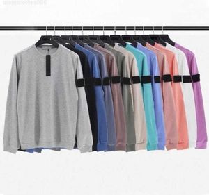 Mens Sweatshirts topstoney Island hoodie stone pull Casual Pullover Autumn O Neck black Hoodies Womens 18 Candy Color Long Sleeve Sweater compass tops 666yy