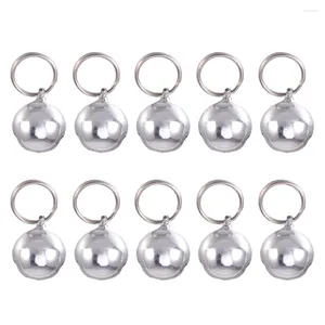 Collari per cani 10 pezzi Pet Small Bells Collare per cuccioli Kitten Jingle Accessori artigianali fai-da-te Portachiavi in oro