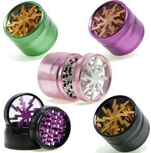 Grinder zioła 4 warstwy średnica 6M Tobacco Crusher Paling Akcesoria dym dym AccessRoy Różne serie kolor losowo wysyłaj zęby CNC C OTQ3H