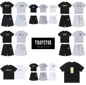 Herr t-shirts 6 stilar Trapstar London kostym brösthandduk broderi herrar t-shirt och shorts högkvalitativa street skjortor brittiska dhonp