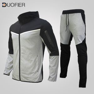 Mens Tracksuits Par Jogging Hoodiessweatpants Två stycken Set Men Tracksuit Tops Joggers Pants Man Sportwear Sweat Suit 230804