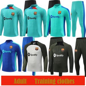 Ansu Fati Camisetas De Football Tracksuit Kit 21 22 23 바르셀로나 남성 및 어린이 Barca 성인 소년 Lewandowski F. De Jong Training Suit Jacket Chandal Futbol Surgetement