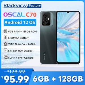 BLACKVIEW OSCAL C70 6GB 128GB Smartphone 50MP Camera 6.6 Inch 90Hz Display 5180mAh Mobile Phone Octa Core Android 12 Cellphones