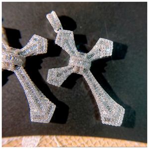 2023 Hip Hop Cross подвеска винтажные ювелирные изделия 925 Серебряное серебряное золото заполнить