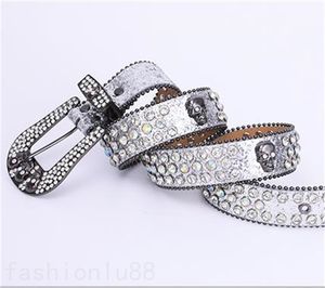 Unisex-Gürtel für Damen, Designer-Damengürtel, Totenkopf-Diamant, Punk, trendige Accessoires, zarte Cintura, Weihnachtsgeschenk, breiter BB-Luxusgürtel für Damen, beliebt C23