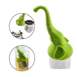 Coffee Tea Tools Elephant Infuser Teapot Filter Sile Leaves Strainer For Drinkware Kitchen Supplies Drop Delivery Home Garden Dinin Dhy1E