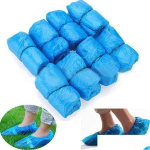 Disposable Covers 100Pcs/Lot Overshoes Shoe Care Kits Drop Shi Ers Plastic Rain Waterproof Boot Delivery Home Garden Kitchen Dining Dh24O
