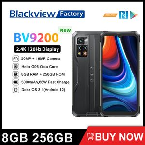 BLACKVIEW BV9200 8GB 256GB Rugged Smartphone 66W Fast Charge Mobile Phone 6.6 Inch 120Hz Screen 50MP Camera Android 12 Cellphone