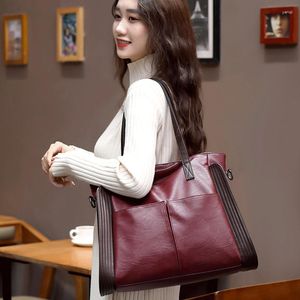 Abendtaschen Vintage Casual Schulter Für Frauen Handtasche Tote Tasche Damen PU Leder 2023 Mode-Trend Crossbody Bolso Mujer