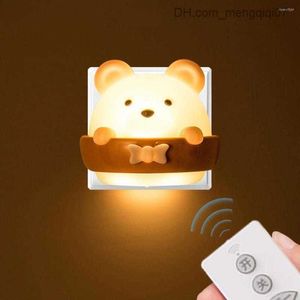 Lampenschirme Nachtlichter LED-Licht USB-Aufladung Wandlampe Fernbedienung Lampen Baby Kindergeschenk Laterne Schlafzimmer Nachttisch Z230809