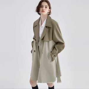 Designer luxury women trench coat jacket Loose Belt Coat Female Casual Long Trenchs Coats