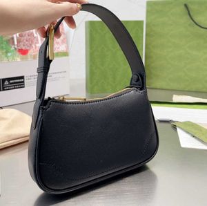 Mini Shoulder Bag Crescent Handbag Purse Half Moon Hobo Tote Bags Genuine Leather Classic Letter Adjustable Strap Zipper Clutch Wallet Niche high sense