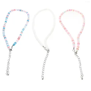 Charme Pulseiras Colar Frisado Feminino Colares Havaianos Concha do Mar Gargantilha Surfista Meninas Praia Verão Boho Surfista Heishi Conta Boêmia