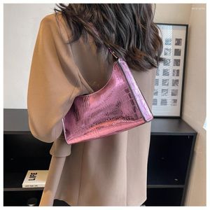 Evening Bags Style Fashion Exquisite Shopping Bag Retro Casual Women Shoulder Female PU Leather Solid Color Chain Handbag For