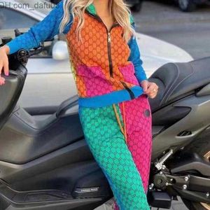 Women's Tracksuits Luxury Designer women t shirt Shirt Tracksuits Harem Pant Knitted Woman 2/Two Pieces Letter Sportwear Clothes Suits Z230805