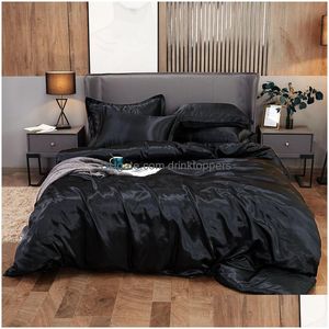 Conjuntos de roupa de cama conjunto de têxteis para casa com edredon e lençol de cama fronha luxo king queen tamanho duplo verão legal colcha 201127 drop delivery dhcvc