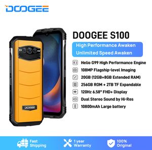 DOOGEE S100 Rugged Phone 12GB+256GB 120Hz Helio G99 Phone 6.58" Display108MP Camera Cellphone 10800mAh Battery 66W Fast Charge