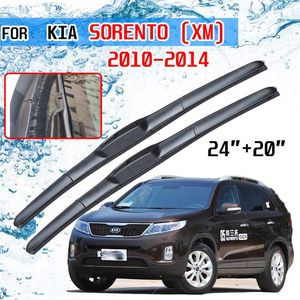 Para KIA Sorento XM 2010 2011 2012 2013 2014 R Acessórios Front Car Windshield Windscreen Wiper Blade Brushes Cutter U J Hook2895