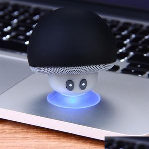 Portable Speakers Mushroom Mini Wireless Bluetooth Speaker Hands Sucker Cup O Receiver Music Stereo Subwoofer Usb For Android Ios Pc Dhtno