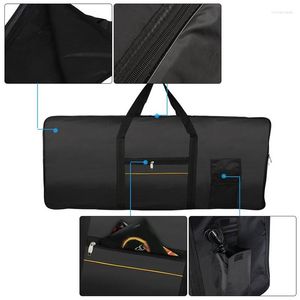 Hundbilsäte täcker Lber Portable 61-Key Tangentboard Electric Piano Padded Case Gig Bag Oxford Tyg