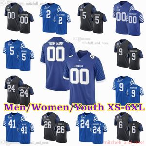 Niestandard XS-6XL NCAA Kentucky Wildcats Football Jersey 6 Josh Ali 41 Josh Allen 78 Kiyaunta Goodwin 52 Justin Rogers 2 Barion Brown 62 Jager Burton 32 Trevin Wallace