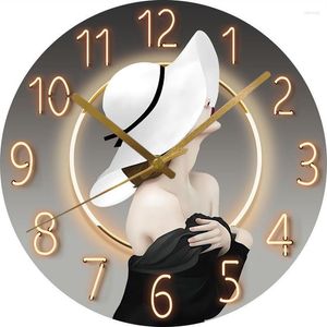 Relógios de parede 12/14 polegadas moderno silencioso relógio de quartzo para sala de estar loja de escritório moda nórdica casa luxo arte digital
