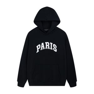 Autumn and Winter fashion High Street cotton sweatshirt pullover Hoodie Breathable men and women Parisian letter print casual hoodie