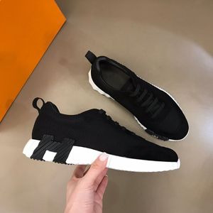 2023 Herren Luxury Casual Shoes äkta läder Bomullsduk Lace-up Classic Sports Shoes Fashion Designer Men Running Shoes