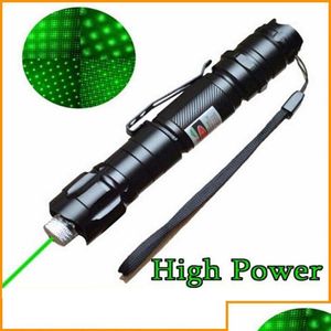 Laserpointer Marke 1MW 532Nm 8000M Hochleistungs-grüner Zeigerlichtstift Lazer Beam Militärlaser Epacket 258R Drop Delivery Electr DHT86