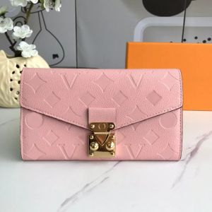 Fashion designer wallets luxury METIS purses womens envelope wallet high-quality embossed flower letter Empreinte credit card holders money clutch bag with box