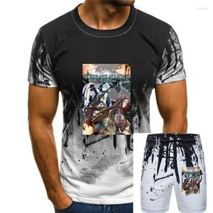 Męskie dresy miecz sztuki online II Anime TV Show plakat T-shirt Rozmiar S-2xl Letni styl koszulki