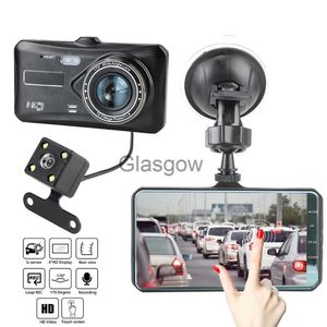 Car DVRs Car DVR Dual Lens 4" HD 1080P Video Recorder Camera Auto DashCam Touch Screen x0804 x0804