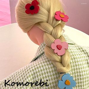 Haarspangen Unregelmäßige Blume Essigsäure Clip Haarnadel Vintage Mehrfarbiges Metall Für Frauen 2023 Ry Zubehör