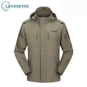 Erkek ceketleri açık kamuflaj taktik yumuşak kabuk ceket ceket erkekler kış polar moda malethermal katlar ordu gündelik giyim 230804