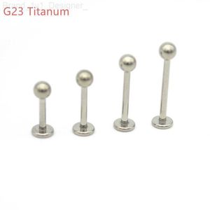 G23 Titanium Lip Stud Labrets 반지 귀 스터드 Tragus Body 피어싱 보석 Monroe Helix Earrings 도매 16G L230806