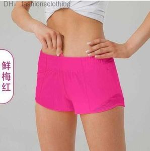 Lulus Summer Yoga Hotty Hot Shorts Respirável Secagem Rápida Sports Underwear Womens Pocket Running Fitness Princess Sportswear Gym Legging Lu Q0jf 4 Lululemen GK6G