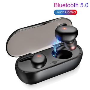 Y30 Auricolare Bluetooth touch produttore modello tws sports auricolare wireless outdoor 5.0 con vano di ricarica Auricolare Y90 di kimistore1