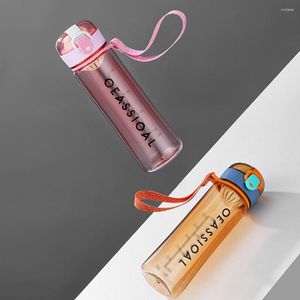 Water Bottles Good Sealing Sport Bottle Food-grade PP Material Students Sports Cup Transparent Outdoor